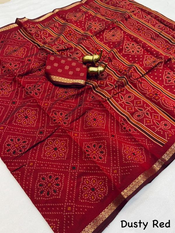 Vastrangan bandhani print surat ki saree price